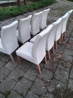 12 Eetkamerstoelen, Vijf, Zes of meer stoelen, Gebruikt, Hout, Wit