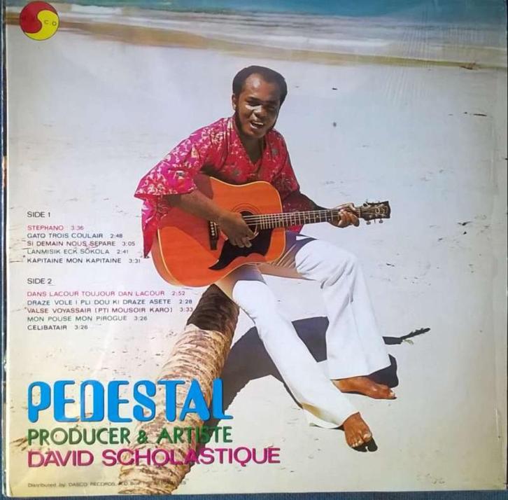 LP David Scholastique – Pedestal, Cd's en Dvd's, Vinyl | Pop, Zo goed als nieuw, 1960 tot 1980, 12 inch, Ophalen of Verzenden
