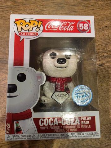 Funko Pop Coca-Cola Polar Bear Diamond Special Edition 58 beschikbaar voor biedingen