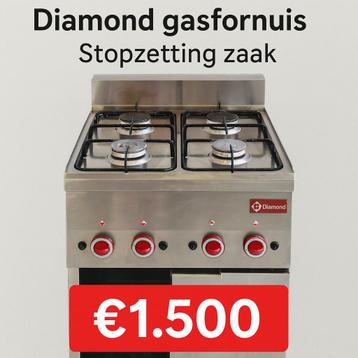Diamond G60/4F6T-N Gasfornuis met onderbouw beschikbaar voor biedingen