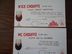 Br.d'Achouffe : 1+1 tafelreclame N'Ice - , Mc Chouffe, Ophalen of Verzenden, Nieuw, Reclamebord, Plaat of Schild, Duvel