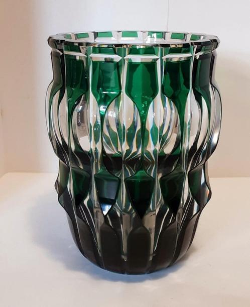 Mooie zware kristallen vaas, Antiek en Kunst, Antiek | Glaswerk en Kristal, Ophalen of Verzenden