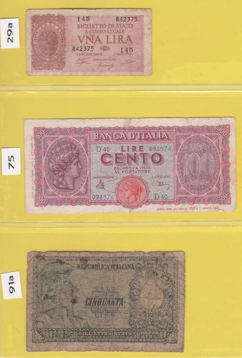 ITALIË - LOT BILJETTEN (15 stuks), Timbres & Monnaies, Billets de banque | Europe | Billets non-euro, Série, Italie, Enlèvement ou Envoi