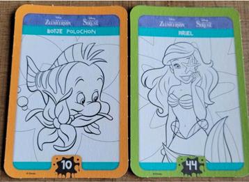De Kleine Zeemeermin: 2 verzamelkaarten Disney Colour Magic beschikbaar voor biedingen