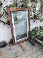 meranti raamvleugel dubbel glas b 101 x h 153, Doe-het-zelf en Bouw, Ophalen, Gebruikt, Dubbelglas
