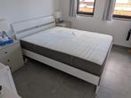Compleet tweepersoonsbed, Ophalen, Wit, Tweepersoons, Zo goed als nieuw