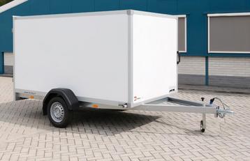 TE HUUR gesloten aanhangwagen 300x150x150 cm 750 kg beschikbaar voor biedingen