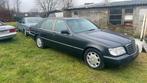mercedes 300SE oldtimer, Auto's, Mercedes-Benz, Automaat, Zwart, Zwart, Leder