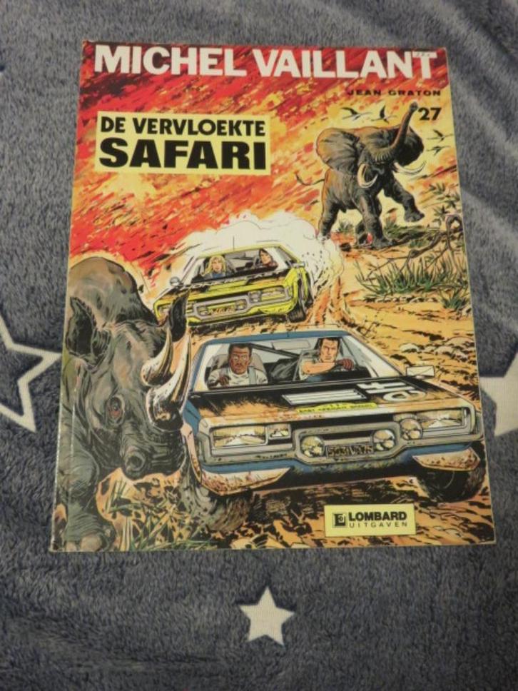 Strip: Michel Vaillant - De vervloekte safari - Jean Graton, Boeken, Stripverhalen, Gelezen, Eén stripboek, Ophalen of Verzenden
