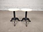 Duo vintage metalen labokrukken, Ophalen, ., Zo goed als nieuw, .