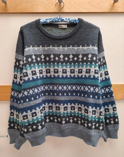 Ninetie's Mt.L/XL Vintage herentrui, Kleding | Heren, Truien en Vesten, Gedragen, Maat 52/54 (L), Grijs, Ophalen of Verzenden