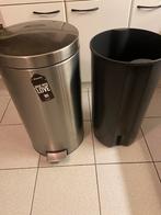 Brabantia vuilbak, Ophalen, Inox, Gebruikt, Met pedaal