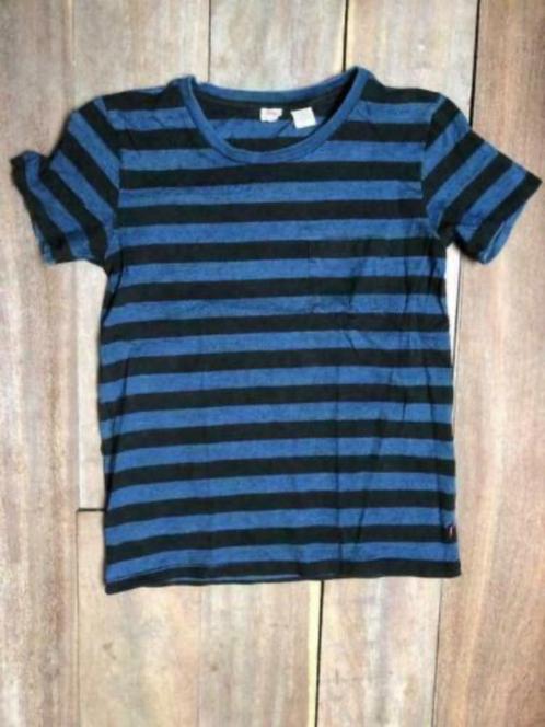 Levi's gestreept zwart blauw t-shirt maat M 100% katoen TB c, Kleding | Dames, T-shirts, Gedragen, Maat 38/40 (M), Blauw, Korte mouw
