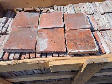 Antieke Rode Terracotta tegel - verschillende formaten, Doe-het-zelf en Bouw, Tegels, Ophalen, Gebruikt, Overige materialen, Vloertegels