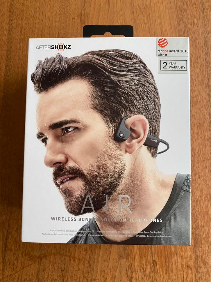 AFTERSHOKZ Air, Audio, Tv en Foto, Hoofdtelefoons, Zo goed als nieuw, Overige merken, Draadloos, Bluetooth, Ophalen of Verzenden