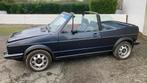 VW Golf 1 cabriolet "Sondermodelle" 1985 - Projet à terminer, Cuir et Tissu, Bleu, Achat, 4 cylindres