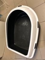 Zwart witte large kattenbak voor grint, Ophalen, Gebruikt, Open