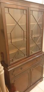 Bibliothèque anglaise en acajou, 25 à 50 cm, Avec tablette(s), Anglais, 100 à 150 cm