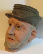 oud masker oude man vr carnaval in papier mache, Antiek en Kunst, Verzenden