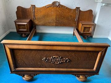 bed + nachtkastjes 50€-->> AFHALEN op woe nam. 29 okt= 25€ beschikbaar voor biedingen