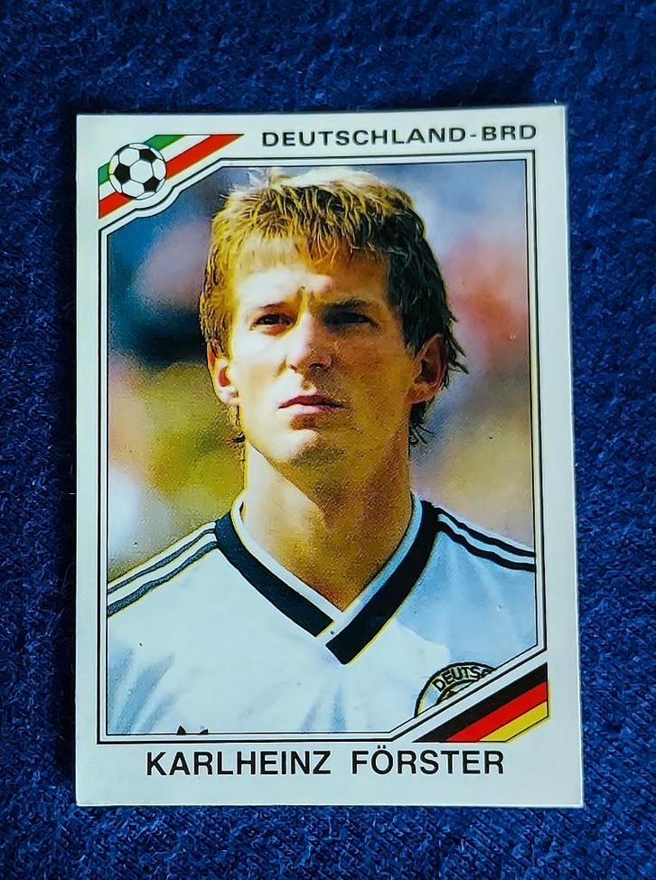 Panini sticker voetbal ' WK Mex 1986 - Karlh. Förster ' #298, Verzamelen, Sportartikelen en Voetbal, Nieuw, Poster, Plaatje of Sticker