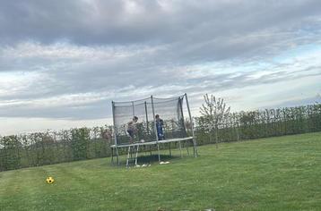 TRAMPOLINE ROND 420 AVEC FILET DE PROTECTION beschikbaar voor biedingen
