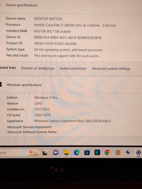 KRACHTIGE DELL PRÉCISION 5530 ALS NIEUW Windows11., Computers en Software, Windows Laptops, Zo goed als nieuw, 15 inch, 4 Ghz of meer
