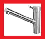 inwst keuken badkamer wc MENGKRAAN rvs mat geborsteld staal, Ophalen of Verzenden, Zo goed als nieuw, Inox, Kraan