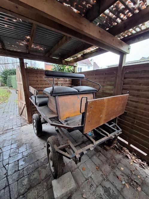 Koets / menwagen paard - 6 personen - goede kwaliteit, Dieren en Toebehoren, Rijtuigen en Koetsen, Gebruikt, Wagonette, Paard of Pony