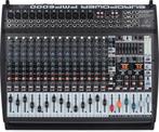 Powered Mixer 2x800 watt met Solton speakers, Ophalen, Zo goed als nieuw, 20 kanalen of meer, Microfooningang