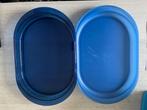 Serveerschaal Tupperware met deksel, Ophalen of Verzenden, Gebruikt, Blauw, Schaal