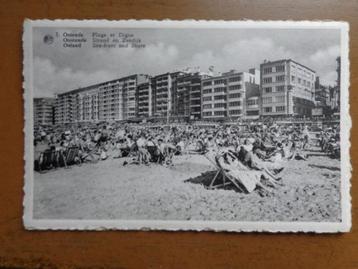 2 postkaarten Oostende, strand en zeedijk