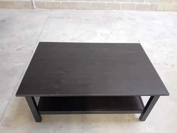 IKEA salontafel — model LAK — zwart, Huis en Inrichting, Tafels | Salontafels, Gebruikt, Minder dan 50 cm, 50 tot 100 cm, 100 tot 150 cm
