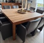 Massieve teak tafel, Huis en Inrichting, Tafels | Eettafels, Ophalen, Gebruikt, 150 tot 200 cm, Vijf personen of meer