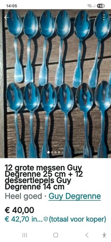 Guy Degrenne bestek beschikbaar voor biedingen