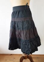 POINT VIRGULE - Jolie jupe plusieurs tissus - T.36, Kleding | Dames, Ophalen of Verzenden, Maat 36 (S), Gedragen, Bruin