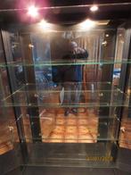 VITRINEKAST BLAUW, Ophalen, Gebruikt, Glas, 150 tot 200 cm
