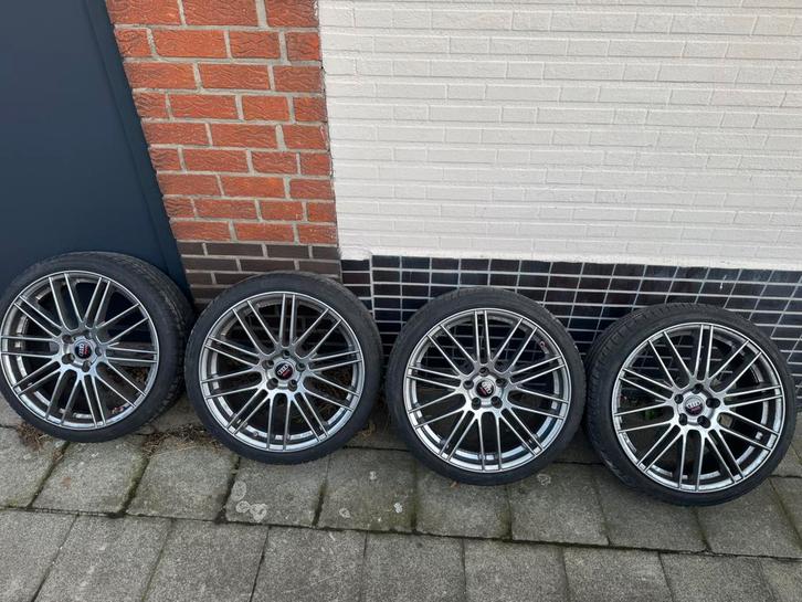 Jantes Audi 19” – 5x100 – Pneus Bridgestone, Auto-onderdelen, Banden en Velgen, Band(en), 19 inch, Ophalen