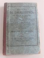 Tables DE LOGARITHEMES 1877, Enlèvement ou Envoi