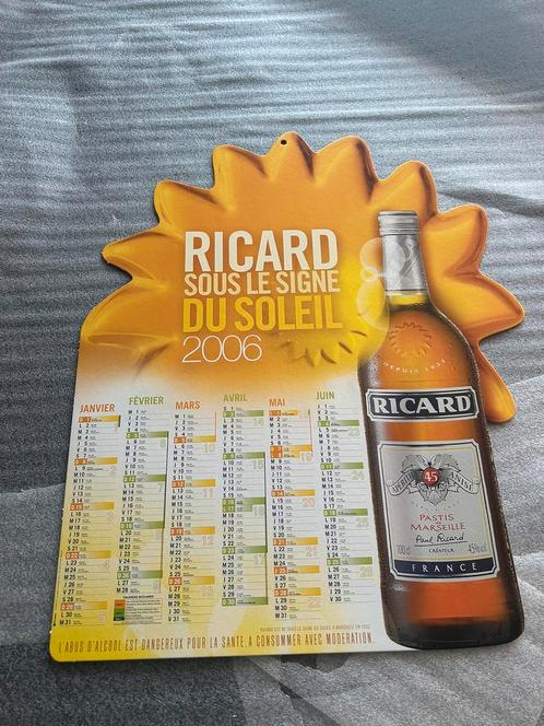 Calendrier Ricard 2006. Etat neuf., Collections, Marques & Objets publicitaires, Neuf, Autres types