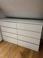 2x MALM Ladekast, 4 lades, wit, Ophalen, Gebruikt, 100 tot 150 cm, 50 tot 100 cm