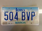 États-Unis - Plaque d'immatriculation Iowa Marion, Collections, Comme neuf, USA nummerplaat automobilia, Enlèvement ou Envoi