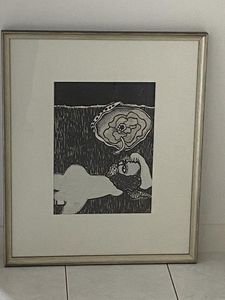 Litho Corneille 1974 handgesigneerd, Antiek en Kunst, Kunst | Schilderijen | Modern, Ophalen