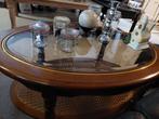 Salon tafel  glazen kerselar, Ophalen of Verzenden