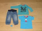 T-shirt, longsleeve en jeansbroek maat 68, Kinderen en Baby's, Babykleding | Maat 68, Mexx, Ophalen of Verzenden, Zo goed als nieuw