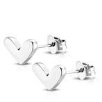 Boucles d'oreilles en forme de cœur en acier chirurgical - 4, Bijoux, Sacs & Beauté, Boucles d'oreilles, Enlèvement ou Envoi, Autres matériaux