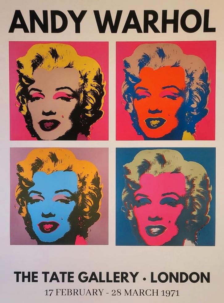 Andy Warhol - Marilyn - Galerie Tate - 1971, Antiquités & Art, Art | Lithographies & Sérigraphies, Envoi