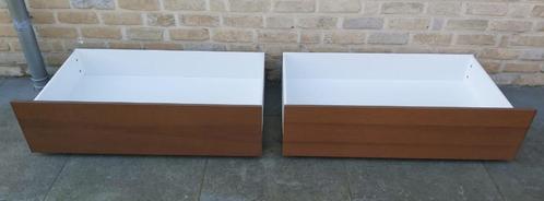 IKEA MALM 2 tiroirs pour lit, Huis en Inrichting, Slaapkamer | Bedden, Gebruikt, Overige maten, 200 cm, Hout, Bruin, Ophalen