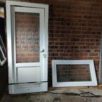witte pvc deur en raam, Porte extérieure, 200 à 215 cm, Enlèvement, Utilisé