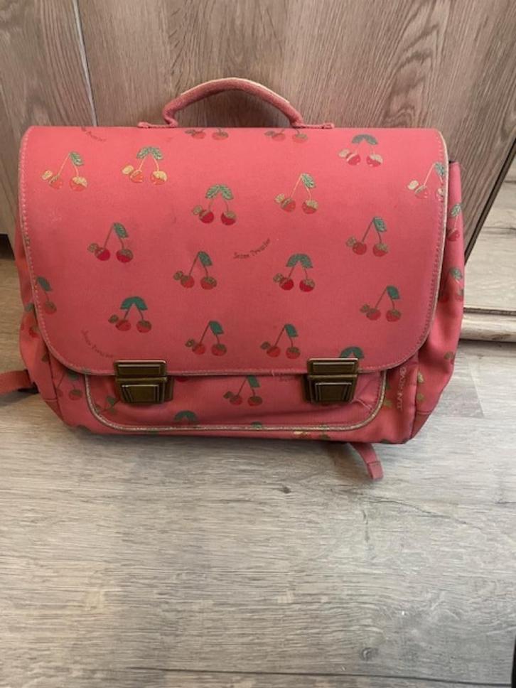 Jeune Premier boekentas - kersenpatroon, Handtassen en Accessoires, Tassen | Schooltassen, Zo goed als nieuw, Aktetas of Boekentas